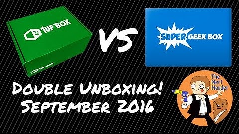 1Up Box vs Super Geek Box - September 2016 Unboxing