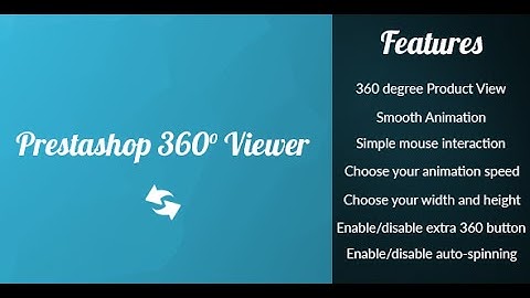 Prestashop 360 Spin module