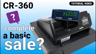 Nadex Coins CR360 Cash Register: How To Complete a Basic Sale / Tutorial