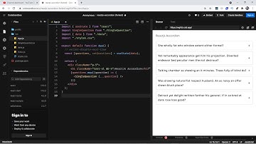 React: Building an Accordion / FAQs section