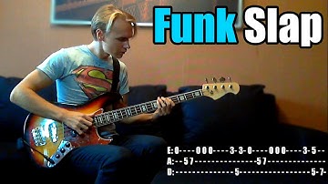 FUNKY SLAP for beginners WITH TABS!!!