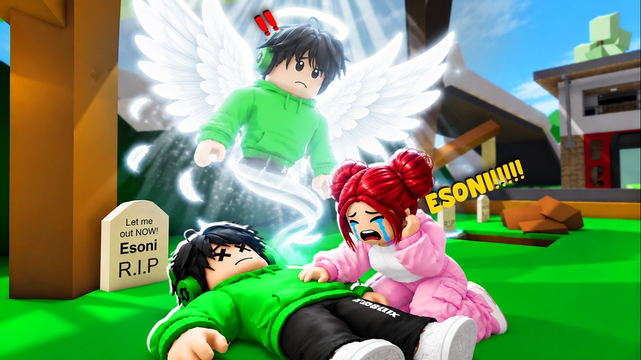 Esoni DIED and Became an ANGEL in Brookhaven | Roblox 😇😂