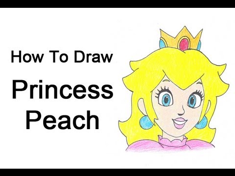 How To Draw Princess Peach Super Mario Bros Youtube
