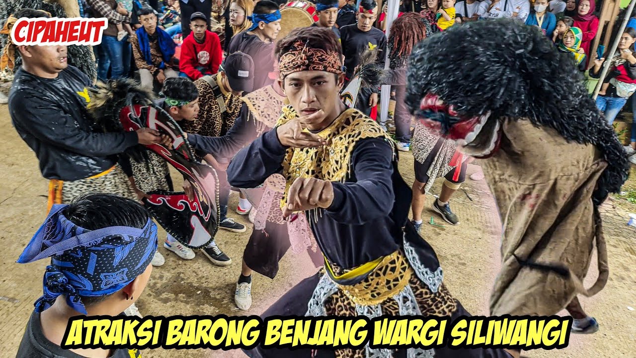 Barong  Dan Kuda Kepang ngamuk Sebelum Berangkat|| Benjang Wargi Siliwangi