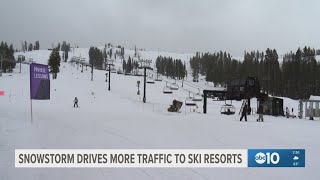 Snowstorm drives more traffic to ski resorts