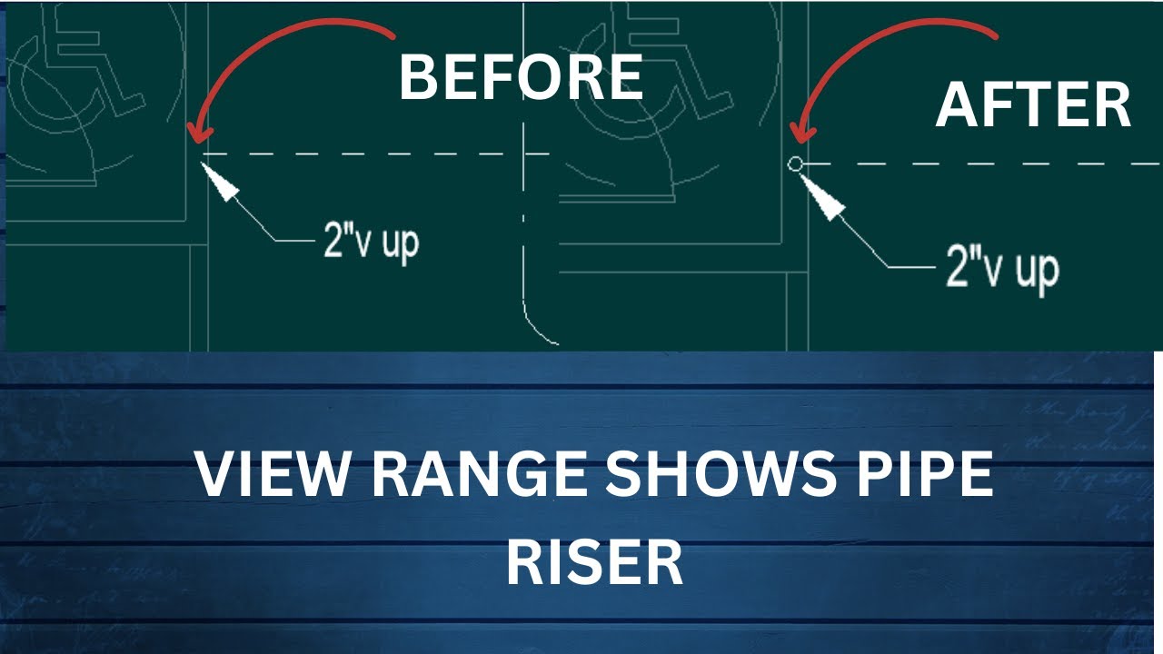REVIT VIEW RANGE. Show Pipe Risers using Revit's View Range. View Depth ...