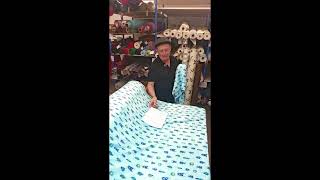 BLUE BUGS | CUDDLE FLEECE | 100%  POLYESTER | 164cm WIDE screenshot 2