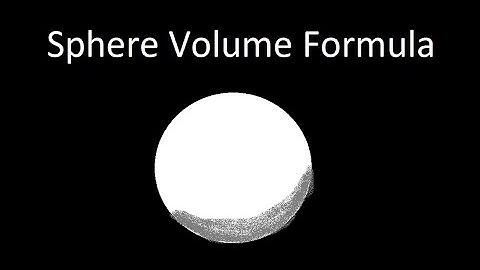 Proving the Volume of a Sphere Formula