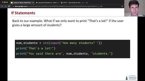 CSCI100: Lecture 5.2 - If Statements