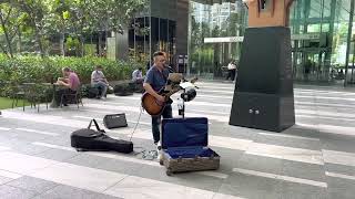 Starry Starry Night Awesome Busker GUOCO Tower Singapore Tanjong Pagar MRT