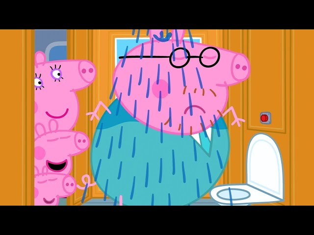 Using The Shower On A Very Long Train Journey 🚂 | Peppa Pig Full Episodes class=