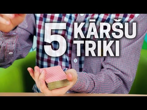 Uzzini pirmais - pieci vienkārši kāršu triki