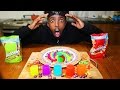 DIY SKITTLES RAINBOW MAGIC TRICK AND SHOT GLASS TASTE TEST!!