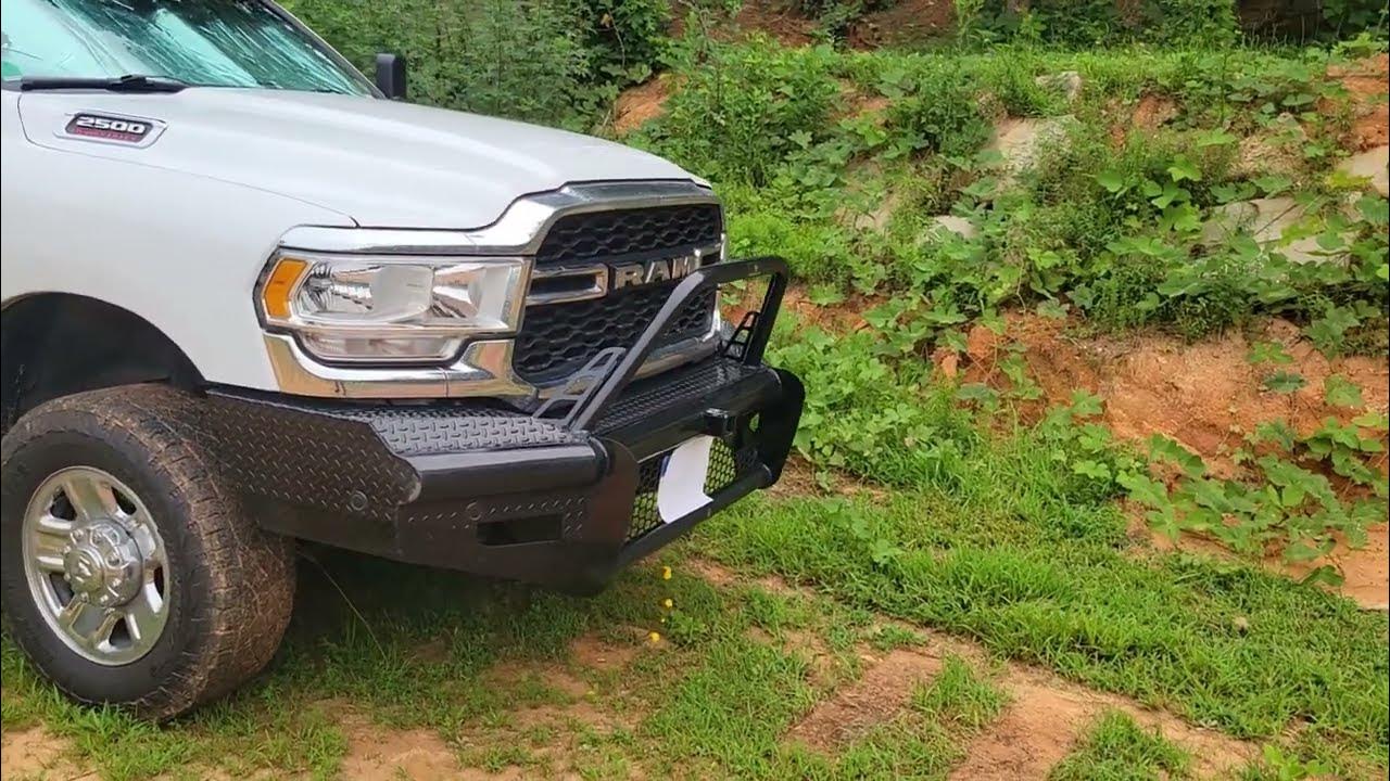 Ranch hand legend bullnose bumper review 2022 ram 2500 ranchhand youtube