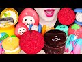 ASMR BIG BERRY, CHOCOLATE CAKE, MOUSSE CAKE, MACARON 빅베리 케이크, 초코 무스 케이크, 마카롱 먹방 EATING SOUNDS