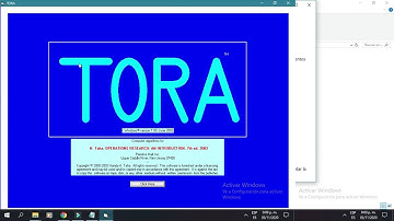 Como instalar Torá  para Pc programación Lineal e Investigación de operaciones.