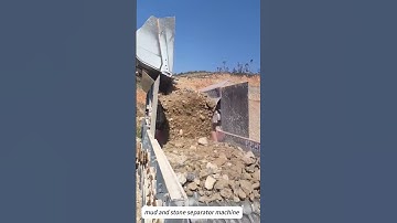 Mud and stone separator machine for separating sand #sand #mud #stone #separation  #jycrusher