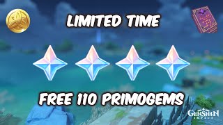Free 110 Primogems - Genshin Impact Patch 1.1