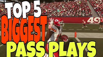 TOP 5 BIGGEST PASS PLAYS IN MADDEN 19! BEST MONEY PLAY OFFENSE TIPS AND TRICKS