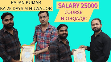100% Job Guarantee with NDT Level II and QAQC Courses at World Wide NDT Institute