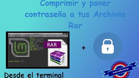 Comprimir y poner contraseña a Archivos RAR con la terminal Ubuntu