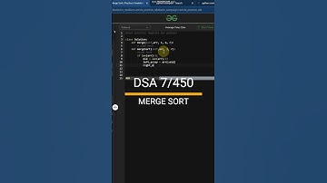 Merge Sort in Python | GFG Code