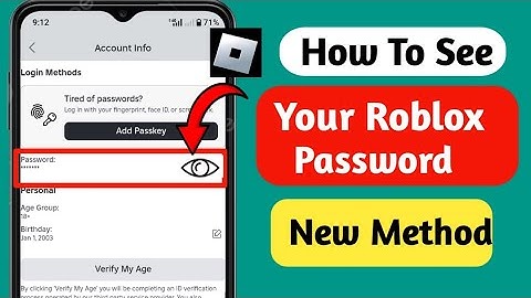 How To See Your Password in Roblox (New 2025) | How To Know Roblox Password🔐