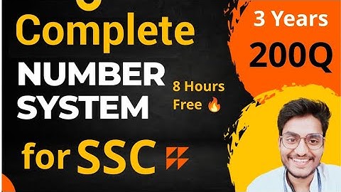 Complete Number System by Rohit Tripathi | All Concepts in 1 Class 🔥