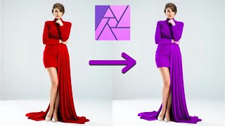 How to Change the Clothes Color in Affinity Photo Using an HSL Adjustment