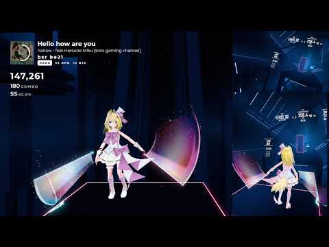 【BeatSaber】ハロハワユ [HARD] 　歌:雲母ミミさん