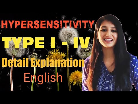 HYPERSENSITIVITY TYPE I - IV in ENGLISH|Simplified Explanation|Immunology|All about Hypersensitivity