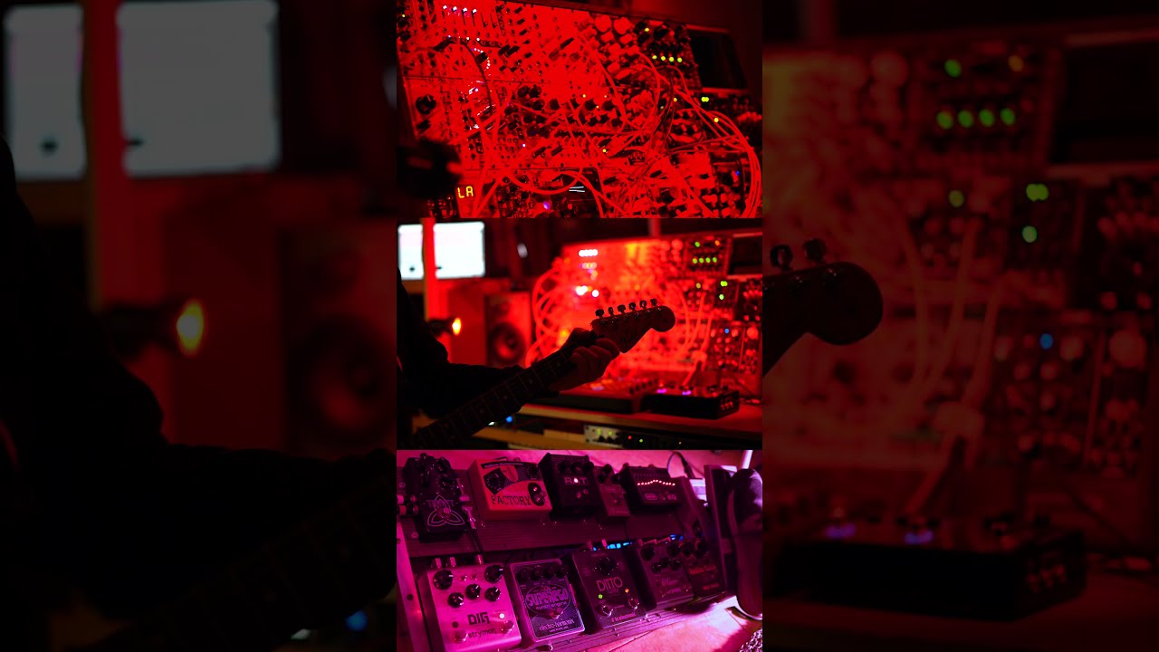 Watch Granular Guitar Effects with Modular Synth #shorts on YouTube Watch Granular Guitar Effects with Modular Synth #shorts on YouTube