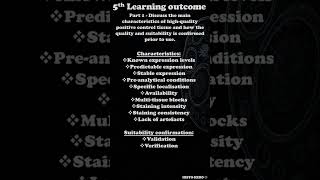 IBMS Specialist portfolio: IHC techniques Learning outcome 5 #Shorts Update