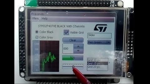 STM32F407VET6 Black + ILI9341 FSMC + STemWin - Widguests Test