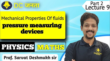 pressure measuring devices | part 2 | last lecture