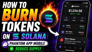 Solana Token Burner 🔥 - Phantom App [Reduce Supply]