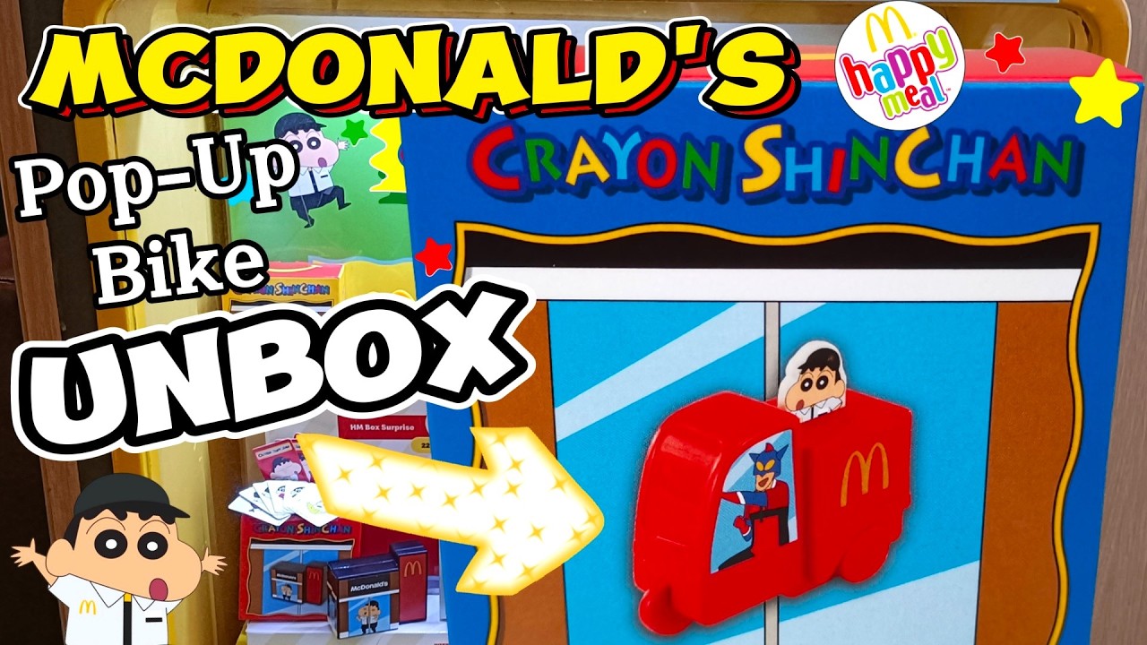 Crayon Shinchan McDonald's happy meal - Pop Up Bike