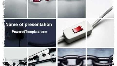 Chain Connection PowerPoint Template by PoweredTemplate.com