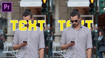 Text Behind Person Effect | Adobe Premiere Pro 2020  video editing tutorial hindi