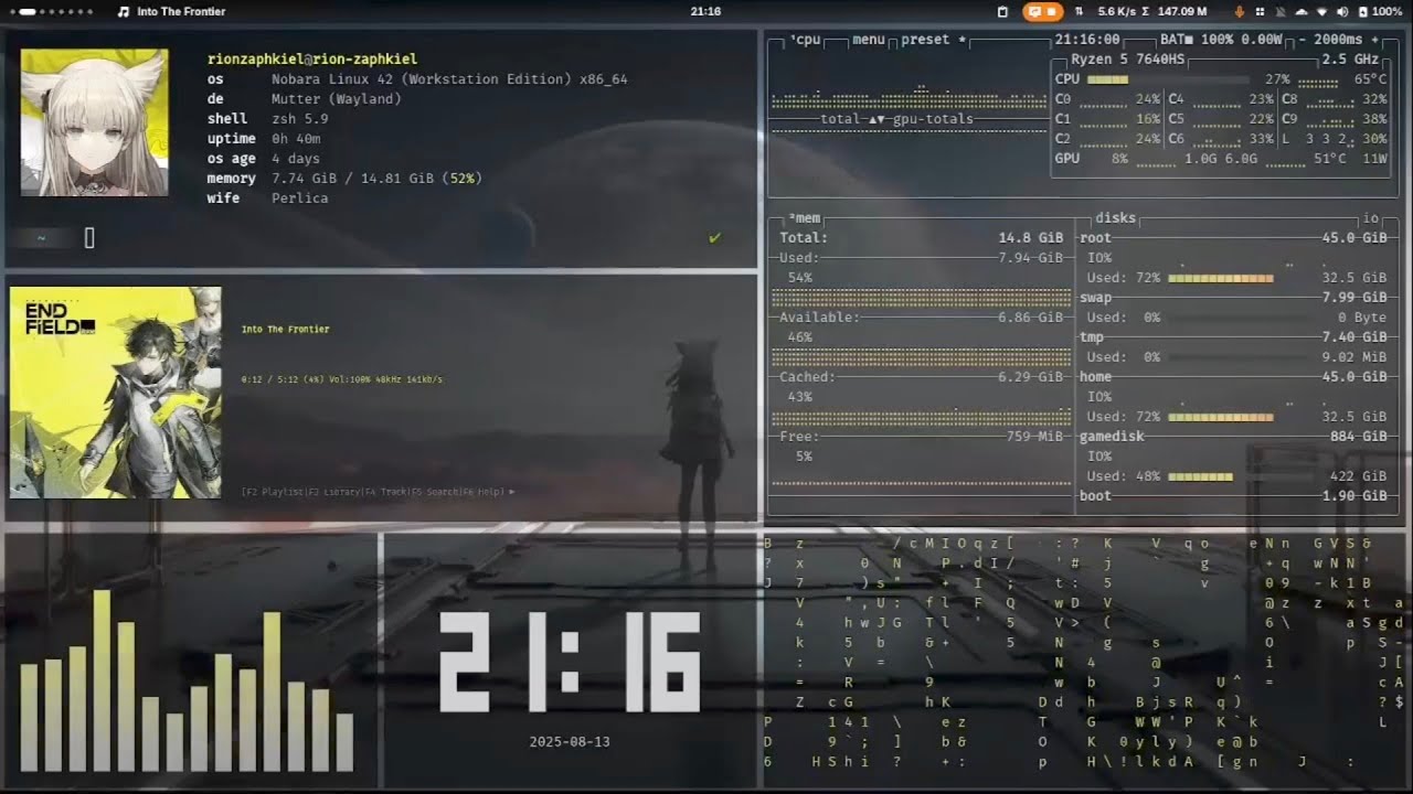 linux endfield ricing setup (i'm not using arch btw) - YouTube