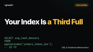 Index Bloat and Fragmentation: pgstatindex, VACUUM, REINDEX CONCURRENTLY, OPTIMIZE TABLE