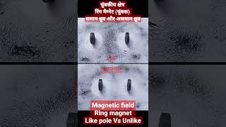 रिंगमैग्नेट चुंबकीय क्षेत्र l समान /असमान ध्रुव l Magnetic field of Ring magnet (Like / Unlike pole)