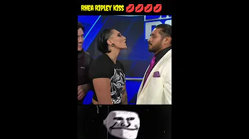 Rhea Ripley kiss to Santos Escobar 💋😱😱 Sigma rule #new #shorts #wwe #trending