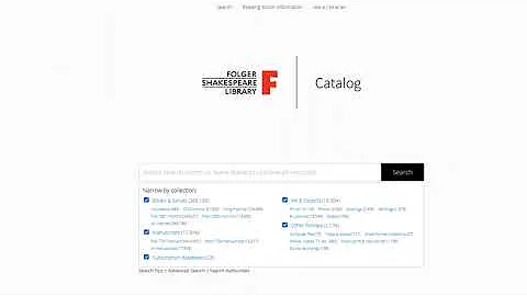 Tour the Folger Catalog: Introduction