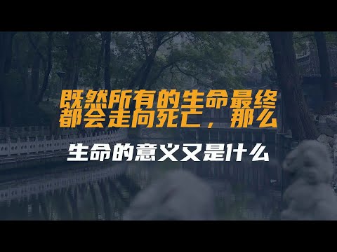 既然所有的生命最终都会走向死亡，那么生命的意义又是什么？