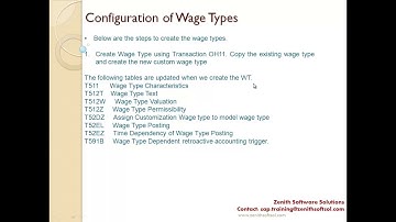 33  Configuration of Custom Wagetypes and its Tables
