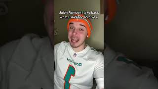 Apologizing To Newest Miami Dolphin Jalen Ramsey