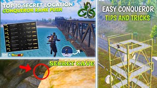 TOP 10 SECRET LOCATION IN 2.7 UPDATE || BGMI CONQUEROR PUSH TIPS AND TRICKS || BGMI SECRET LOCATION