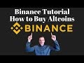 Binance Tutorial - How to Use Binance to Buy Altcoins