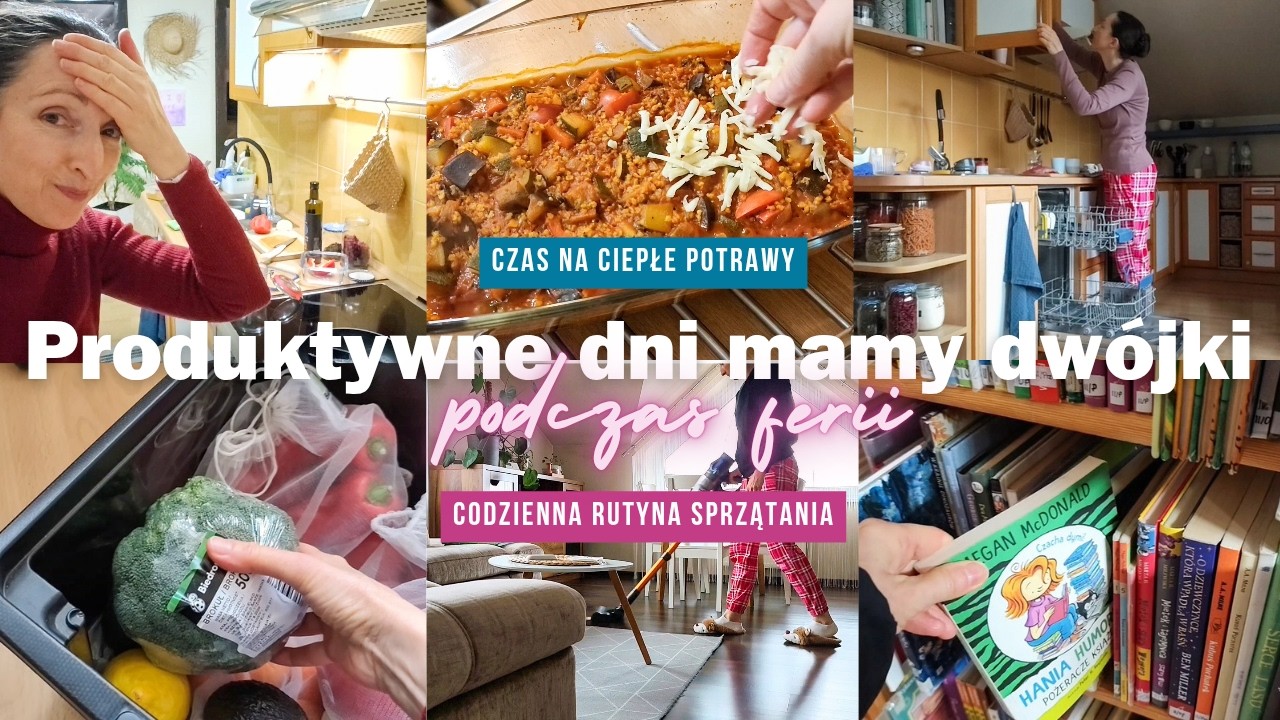 Ferie z dziećmi w domu | Produktywne dni mamy dwójki